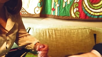 Preview 1 of Tube Gay And White Gay - ハーフ妻が朝出勤前に旦那を乳首責めと高速手コキ口内射精