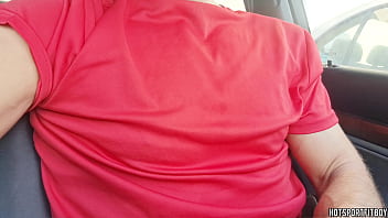 Preview 3 of Avmomnet Com - Public Car Parking: Big Cock Guy Almost Gets Caught Masturbating