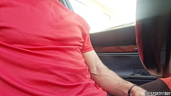 Preview 1 of Avmomnet Com - Public Car Parking: Big Cock Guy Almost Gets Caught Masturbating