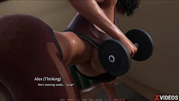 Preview 3 of Street Black Tits - THE GOLDEN BOY [LOVE ROUTE] &bull_ EP. 9 &bull_ I FUCK A NAUGHTY MILF IN THE KITCHEN