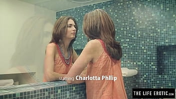Preview 1 of Amazing Gerboydy Nazis - Sexy brunette watches herself in the mirror as she masturbates
