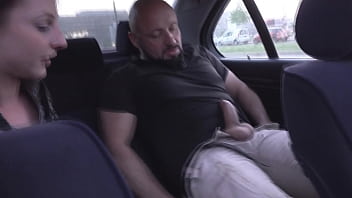 Preview 2 of Buti Ful Girl - Old ugly guy fucks 18yo teen in Taxi