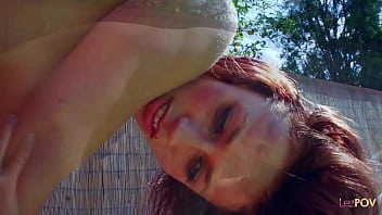 Preview 4 of Femdom Befehl - These cute teen lesbians are having fun in the swimming pool and then fuck each other hard