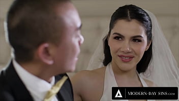 Preview 1 of Sheila Marie Mom Sex Hd - MODERN-DAY SINS - Groomsman ASSFUCKS Italian Bride Valentina Nappi On Wedding Day   REMOTE BUTT PLUG