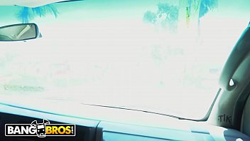Preview 1 of Teen Handjob Tiny - BANGBROS - Guns,  Buns &amp_ Automobiles: Celebrate America (And Stella Raee&#039_s Big Ass) On The Bang Bus!