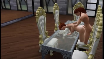 Preview 3 of 3gp Titjob Handjob Blowjob - Redhead Milf Helps Young Boy With Homework and get Creampie  18