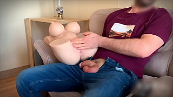 Preview 1 of I On - Straight guy fucks realdoll with perfect tits and jizzed with fresh cum