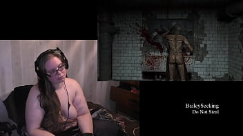 Preview 1 of Hot Girl On Gerl - Naked Outlast Play Through part 3