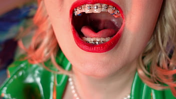 Preview 2 of Julian Rios Tagteam - food fetish mukbang - blowing candy into mouth ASMR