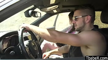 Preview 1 of Marta La Croft Standing - TS Lena returns the favor for free ride