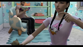 Preview 1 of Hd Beeg Seks - Estoy a cargo de mi peque&ntilde_a sobrina quien se aburre de sus juguetes y quiere jugar con mi verga dura y que le haga caballito