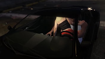 Preview 2 of Ladyboys Big Boobs - GTA 5 - Franklin gets another Hooker service