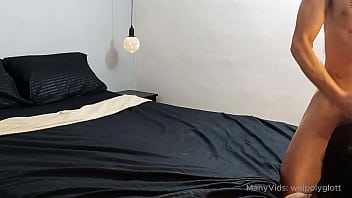 Preview 3 of Ass Licking Pantyhose - My husband discovers me being unfaithful