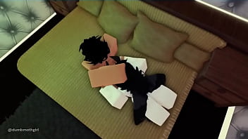 Preview 2 of Phonix Maria Feet - ROBLOX - Cute little moth girl gets roughly throat fucked &lt_3