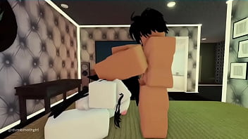 Preview 3 of Phonix Maria Feet - ROBLOX - Cute little moth girl gets roughly throat fucked &lt_3