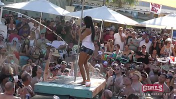 Preview 4 of Hot Wife Hot Boy - Insane Pussy Twerk Pool Party Key West Fest Sluts