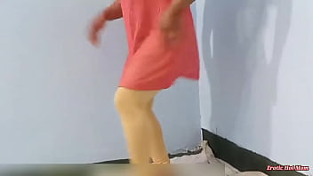 Preview 2 of Hubby Watches Homemade - desi indian hot bhabhi performing nanga dance in private room sexy mujra