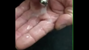 Preview 2 of To Girl And One Boy - Slo-mo Eating my cum makes me cum Fleshlightman1000