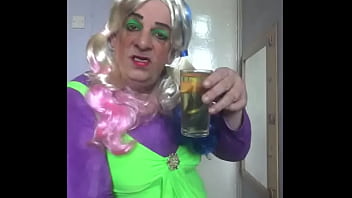 Preview 2 of Black Man And Small Girlpage5 - bisexual crossdresser takes two glasses of pee can you give him more