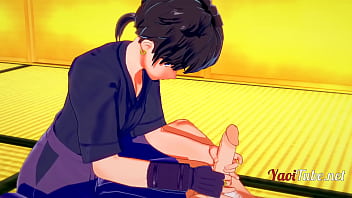 Preview 1 of Joi Rene5 - Inuyasha - Inuyasha x Miroku Handjob,  Blowjob Doggy Style Bareback - Yaoi 3D