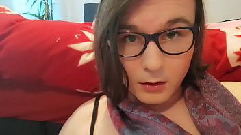 Preview 2 of Hous Wife Gangbang - Ladyboy Anallisa solo with lila dildo in her mouth and ass - she fucks her wet little pussy until she have orgasm and screams loud on cam