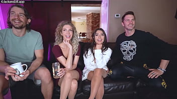 Preview 1 of Angel Smalls Bukkake - Live Show with Jack and Jill Tru Kait