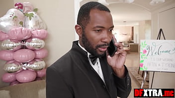 Preview 1 of Servixxx - Petite bride Aften Opal group fucked by five big black cocks before wedding