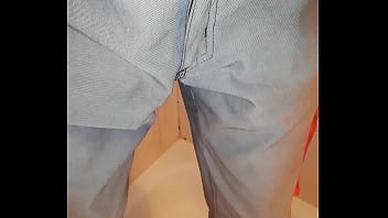 Preview 1 of Zoo Sexy Dog - PEEING in Bathroom