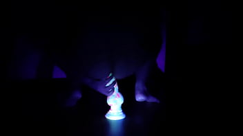 Preview 1 of Katarina Kiss - GoldenChibre - Another video this UV dildo