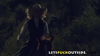 Preview 4 of Romancing The Stone - Let&#039_s Fuck Outside - Taylor Rain Cowboy Lovely Fuck
