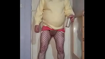 Preview 2 of Stepmom Shared Bad Son - crossdressing sissy looking to swallow a whole bladder full of another mans pee part 5