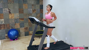 Preview 1 of Riley Rend Anal - Ella Knox Working Out With Trainer
