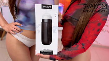 Preview 1 of Lesbians Teen Indian - You Will Cum a Lot With This Blowjob Simulator - SVAKOM SAM NEO REVIEW