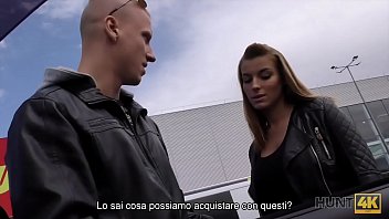 Preview 2 of Khilf Kn - HUNT4K. Il fidanzato nerd non &egrave_ contrario a vendere la figa della sua ragazza Victoria Daniels