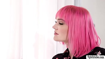 Preview 1 of Hot Kimberly Rough Sex - TS pink haired fucks her online date