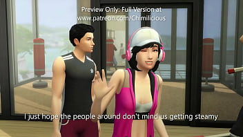 Preview 2 of Leepng E - Sexercise with Horny Girlfriend