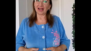 Preview 1 of Nadja Espaa - Horny busty granny MariaOld seduce step grandson,  do blowjob and tittyfuck