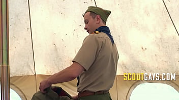 Preview 1 of Gambar Bogel Amoi - Camping With Step Dad My Scout Master