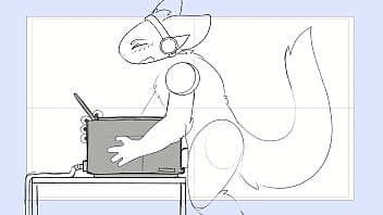 Preview 3 of Tap Gangbang - Protogen fucks a printer and cums