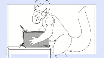 Preview 1 of Tap Gangbang - Protogen fucks a printer and cums