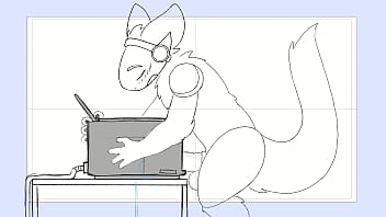 Preview 4 of Tap Gangbang - Protogen fucks a printer and cums