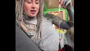 Preview 1 of Anal Sicooli - playing with my kitten#tattoogirl #tattoomodel #inkedgirl #tattoos #tattoo #inked #inkedup #kitten