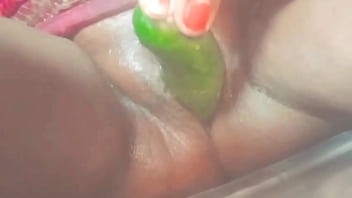 Preview 1 of German Hde Chaeting - Indian village house wife Fuck by cucumber Part 1
