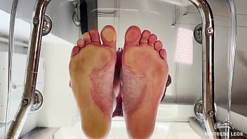 Preview 1 of Money Caatel - Squeezing juice from cherry tomatoes with my bare feet POV