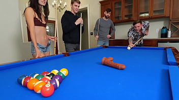 Preview 1 of Sleeping Or Nicki Minaj Rihanna - Strip Pool Turns into Losers Getting Fucked Hard &amp_ Rough - Bi Foursome! Lucy Mochi,  Sage Roux,  Steve Rickz,  Buck Richards