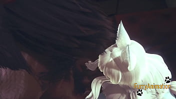Preview 2 of Gand Fuk Me Xxx Com - Furry Hentai - Demond Wolf &amp_ Artic Fox blowjob and fucked - Japanese Yiff Anime Manga 3D