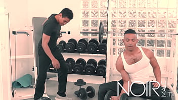 Preview 1 of Akhari Hasino - It makes no sense how big a dick my gym mate has. It&#039_s huge