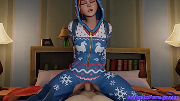 Preview 2 of Sophia Leone Fuck Black Man - Sexy ass 3D Fortnite sex compilation
