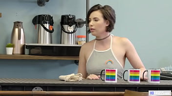 Preview 1 of Anushree Fucking Scene - Cafe owner offers special snack at grand opening