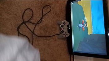 Preview 1 of A Tall Couples - Stroking wet cock in the morning p3  while gaming